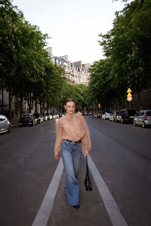 Photograph from the Couple — balustrade, dusk session in Paris by Anna