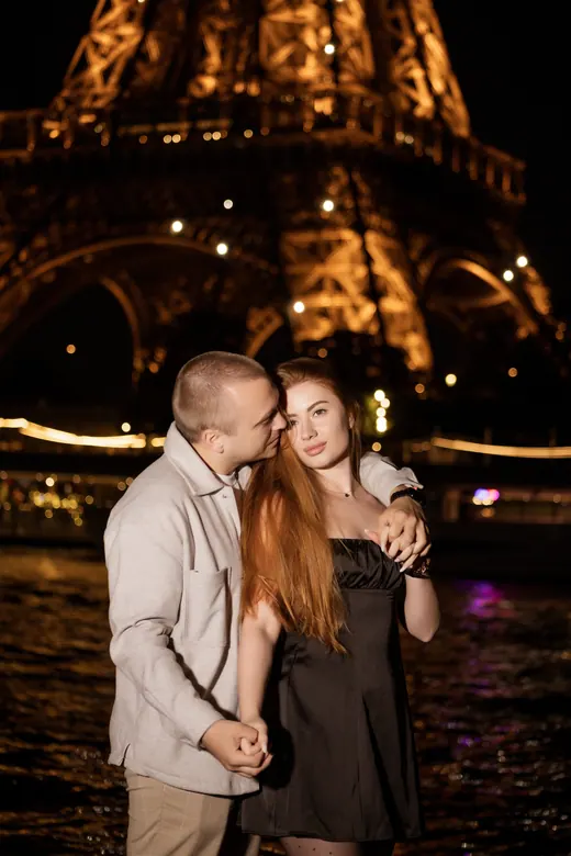 Photograph from the Couple — Seine, day into night session in Paris by Anna