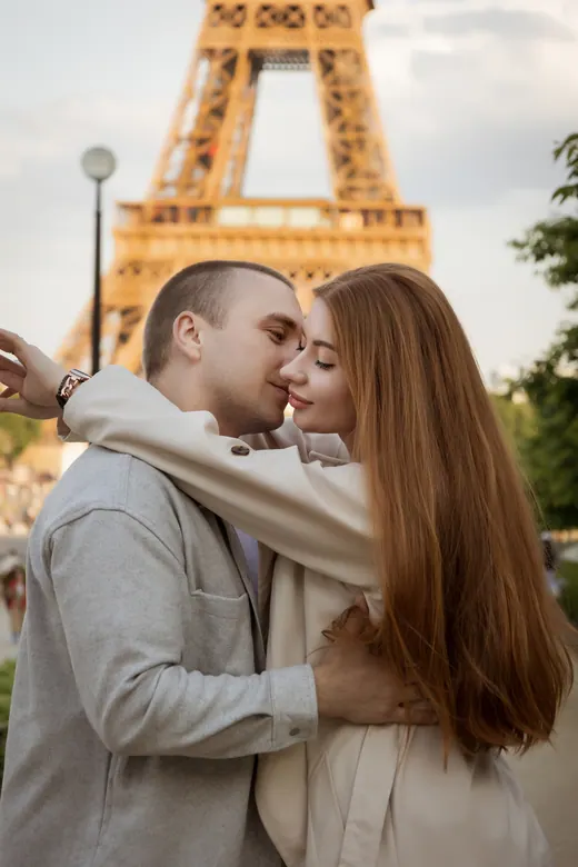 Photograph from the Couple — Seine, day into night session in Paris by Anna