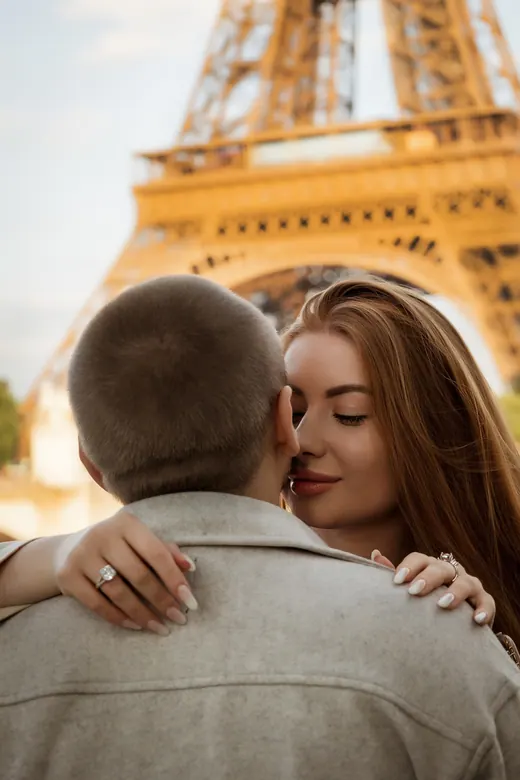 Photograph from the Couple — Seine, day into night session in Paris by Anna