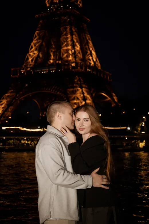 Photograph from the Couple — Seine, day into night session in Paris by Anna