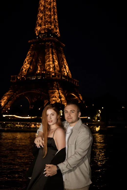 Photograph from the Couple — Seine, day into night session in Paris by Anna