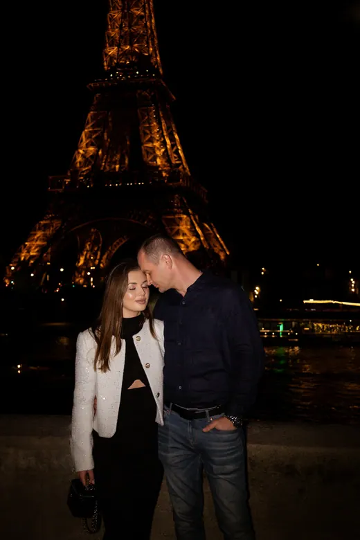 Photograph from the Couple — night streets session in Paris by Anna