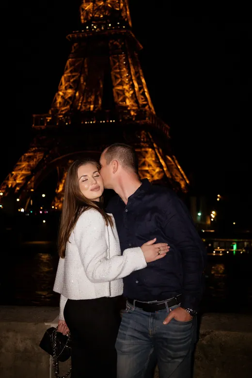 Photograph from the Couple — night streets session in Paris by Anna