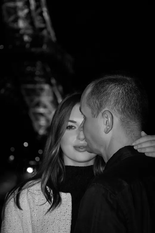 Photograph from the Couple — night streets session in Paris by Anna