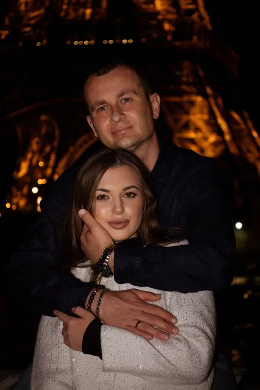 Photograph from the Couple — night streets session in Paris by Anna