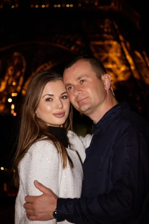 Photograph from the Couple — night streets session in Paris by Anna