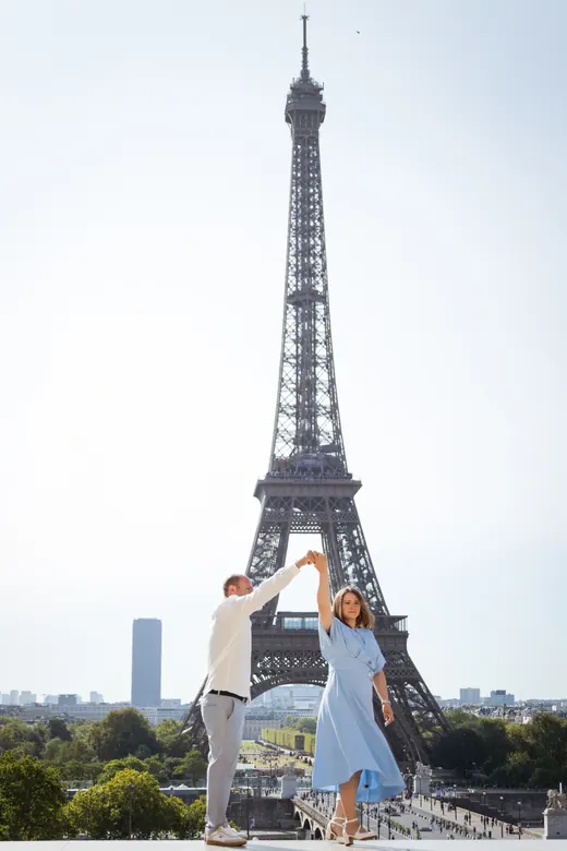 Photograph from the Family — pale blue, day session in Paris by Anna