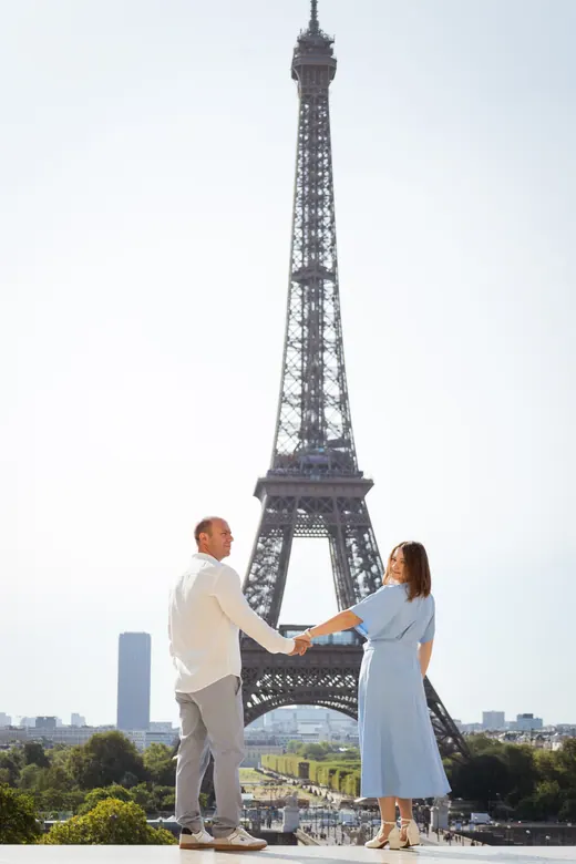 Photograph from the Family — pale blue, day session in Paris by Anna