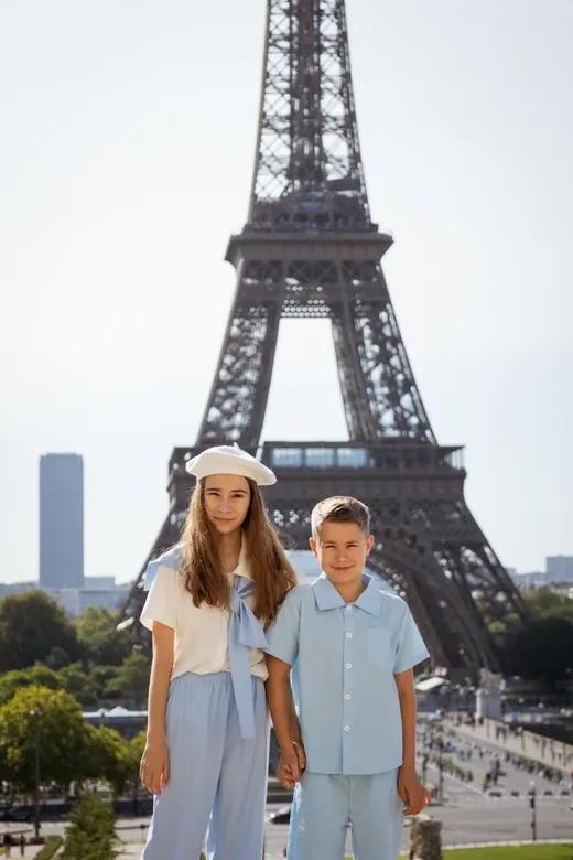 Photograph from the Family — pale blue, day session in Paris by Anna