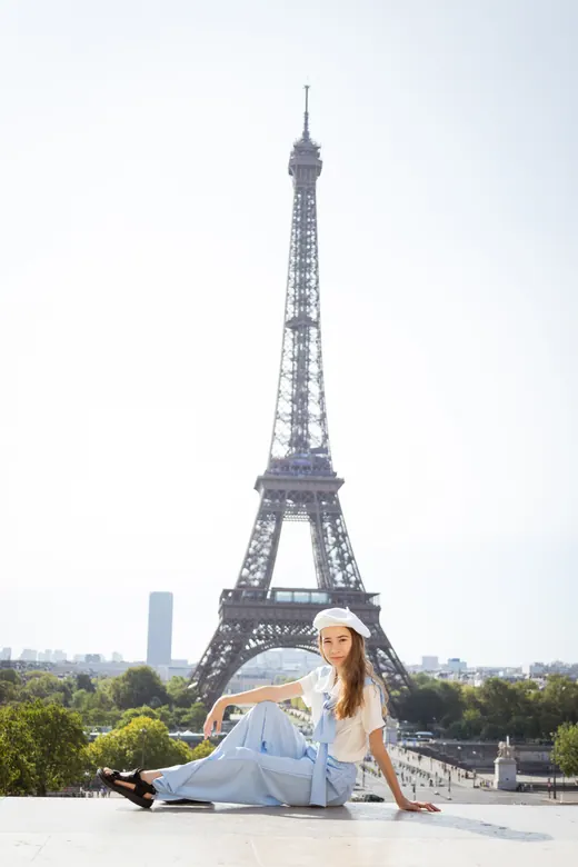 Photograph from the Family — pale blue, day session in Paris by Anna