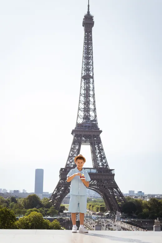 Photograph from the Family — pale blue, day session in Paris by Anna