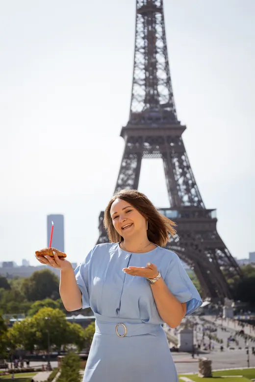 Photograph from the Family — pale blue, day session in Paris by Anna