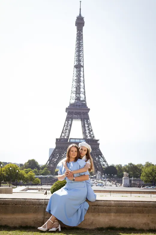 Photograph from the Family — pale blue, day session in Paris by Anna