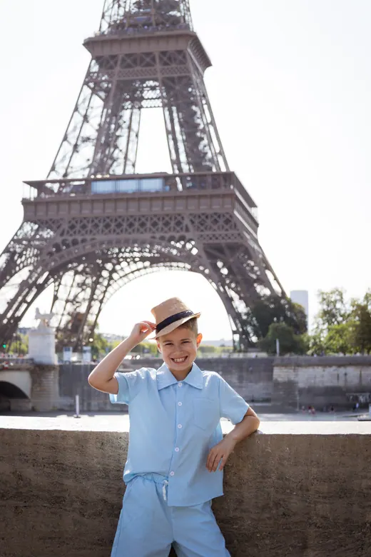Photograph from the Family — pale blue, day session in Paris by Anna