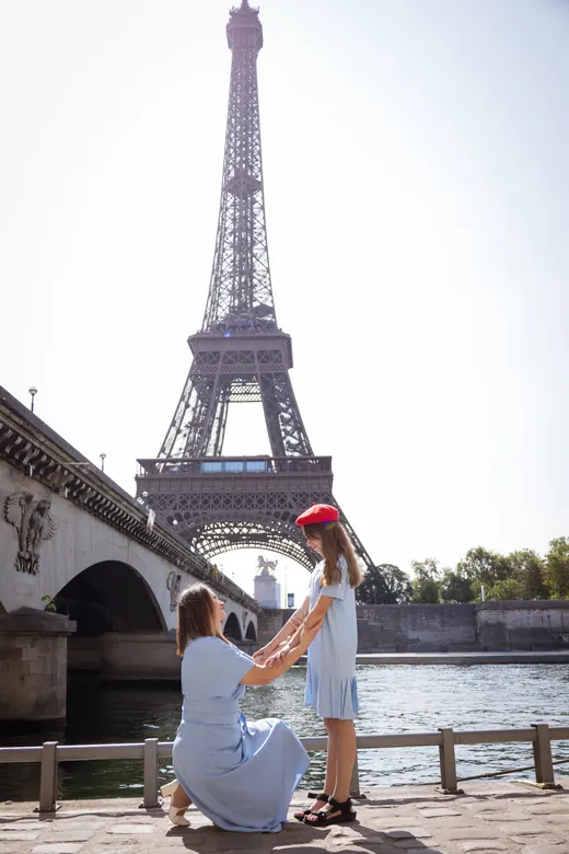 Photograph from the Family — pale blue, day session in Paris by Anna