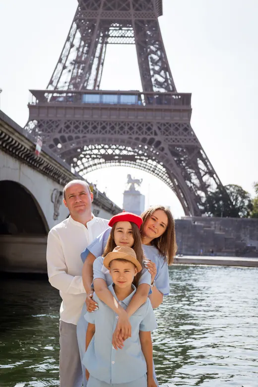 Photograph from the Family — pale blue, day session in Paris by Anna