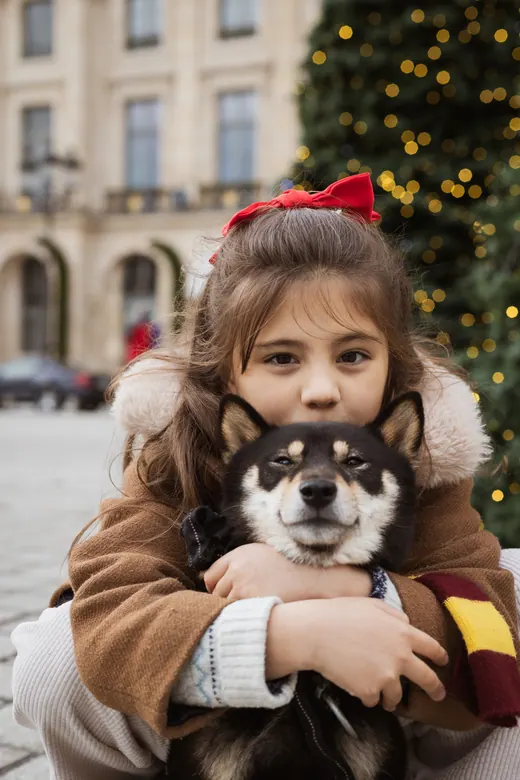 Photograph from the Family — dog & Christmas session in Paris by Anna