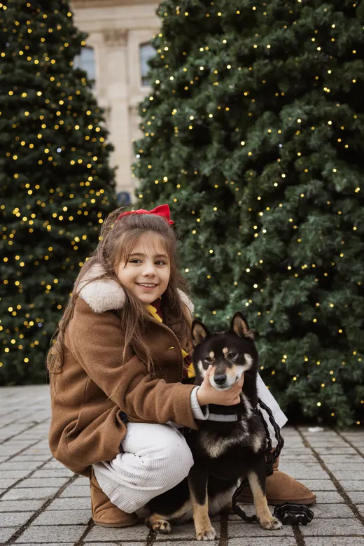 Photograph from the Family — dog & Christmas session in Paris by Anna