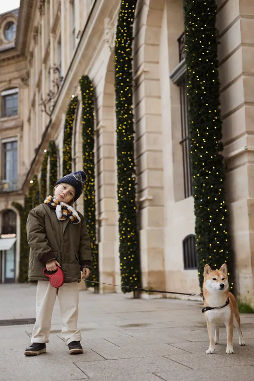 Photograph from the Family — dog & Christmas session in Paris by Anna