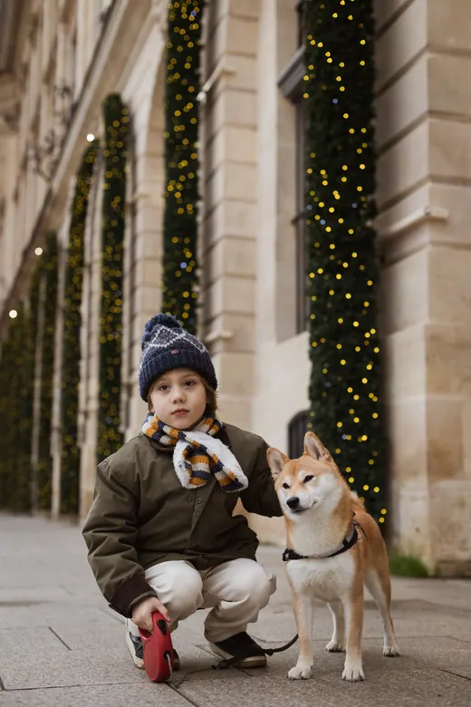 Photograph from the Family — dog & Christmas session in Paris by Anna