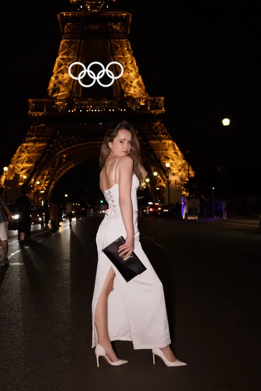 Photograph from the Family — Olympic rings, night session in Paris by Anna