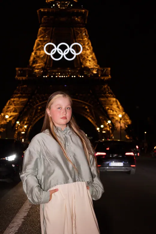 Photograph from the Family — Olympic rings, night session in Paris by Anna