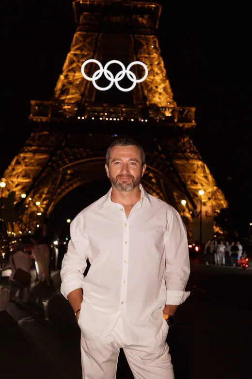 Photograph from the Family — Olympic rings, night session in Paris by Anna