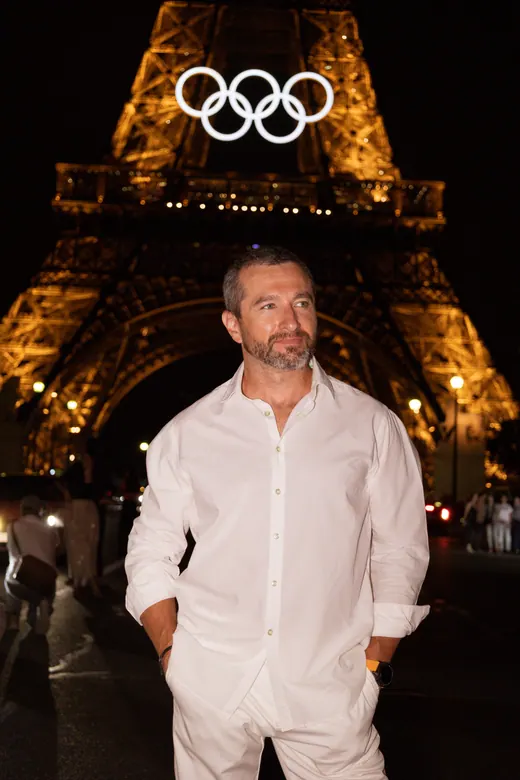 Photograph from the Family — Olympic rings, night session in Paris by Anna