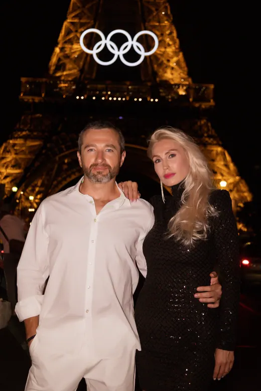 Photograph from the Family — Olympic rings, night session in Paris by Anna