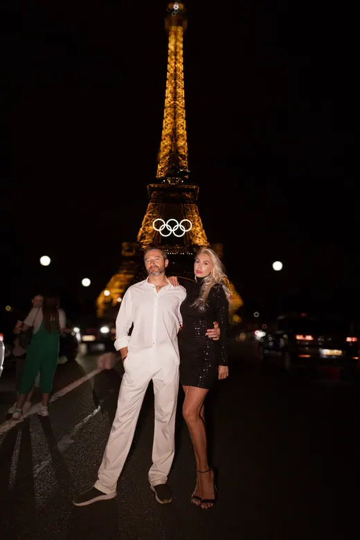 Photograph from the Family — Olympic rings, night session in Paris by Anna
