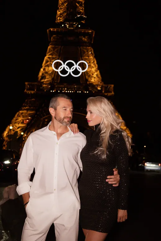 Photograph from the Family — Olympic rings, night session in Paris by Anna