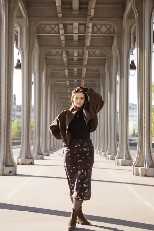 Photograph from the Brown coat — café & flowers session in Paris by Anna