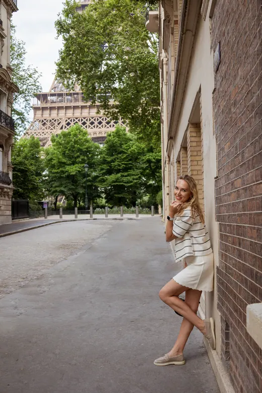 Photograph from the Striped top — Trocadéro session in Paris by Anna