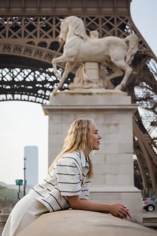 Photograph from the Striped top — Trocadéro session in Paris by Anna