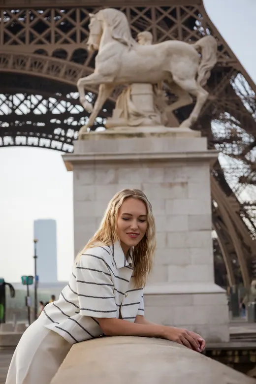Photograph from the Striped top — Trocadéro session in Paris by Anna