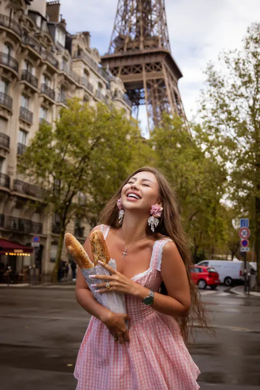 Photograph from the Pink dress — jump session in Paris by Anna