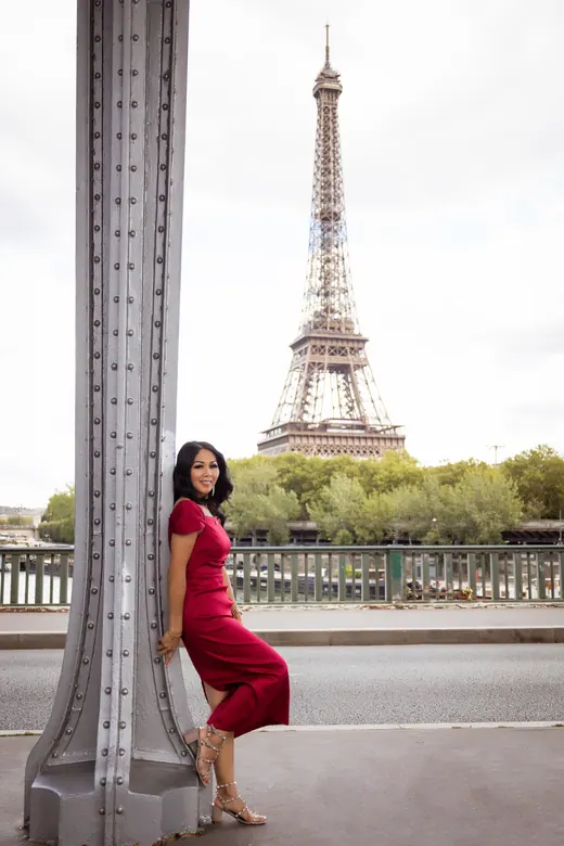 Photograph from the Red dress — Seine, day session in Paris by Anna