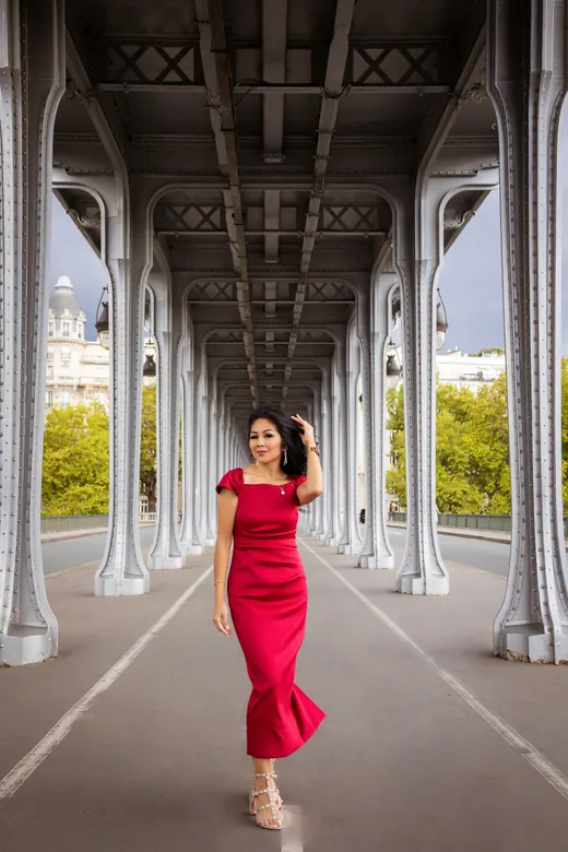 Photograph from the Red dress — Seine, day session in Paris by Anna