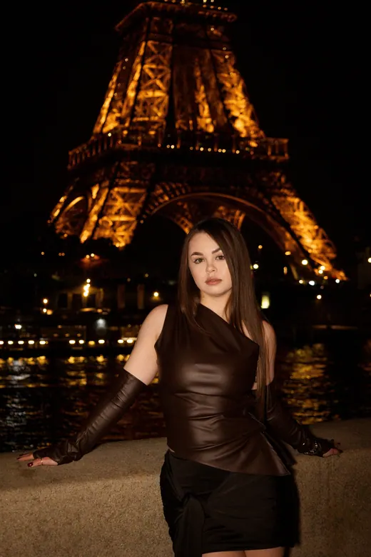 Photograph from the Black — night, quay session in Paris by Anna