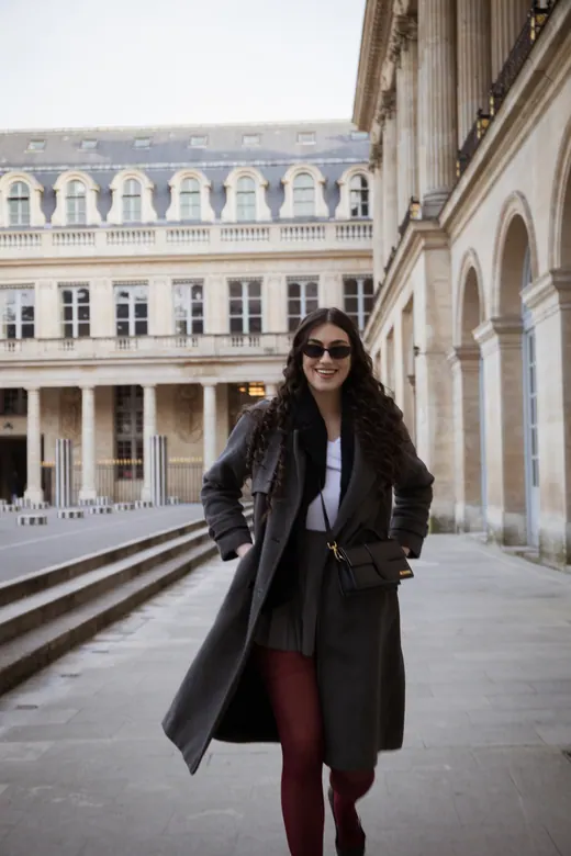 Photograph from the Long coat — Palais-Royal session in Paris by Anna