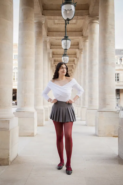 Photograph from the Long coat — Palais-Royal session in Paris by Anna