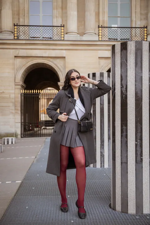 Photograph from the Long coat — Palais-Royal session in Paris by Anna
