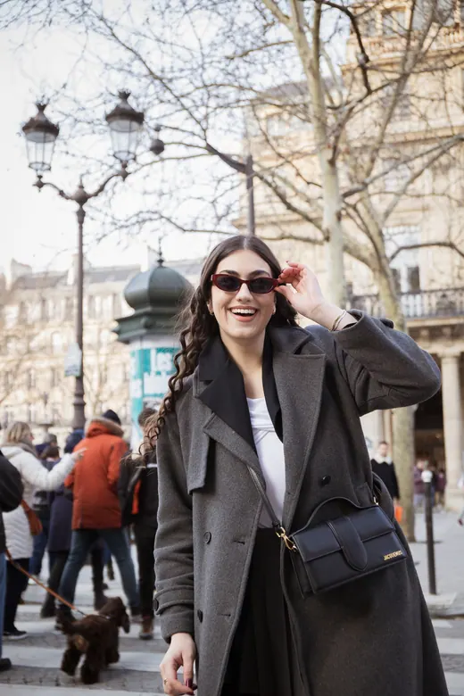 Photograph from the Long coat — Palais-Royal session in Paris by Anna
