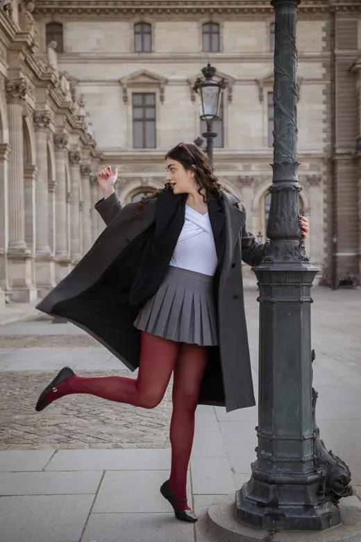 Photograph from the Long coat — Palais-Royal session in Paris by Anna