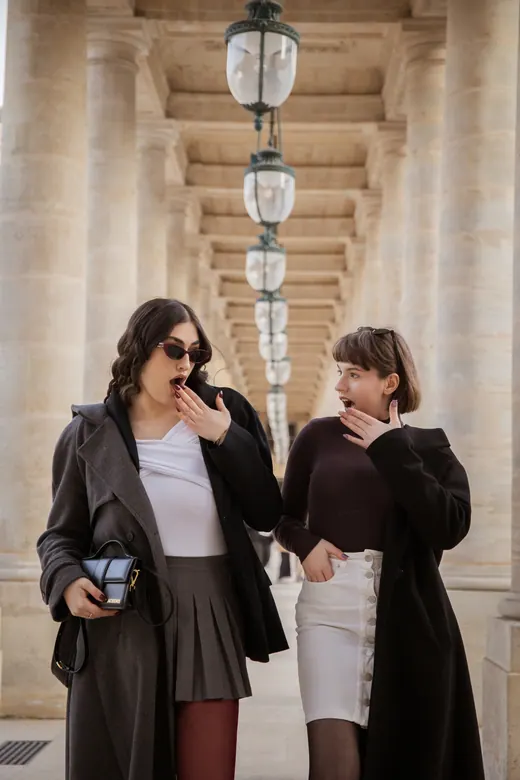 Photograph from the Long coat — Palais-Royal session in Paris by Anna