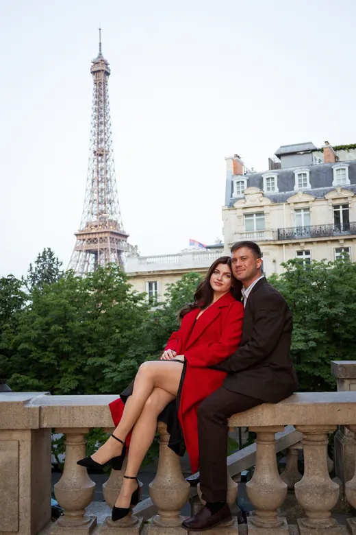 Photograph from the Proposal — Trocadéro session in Paris by Anna