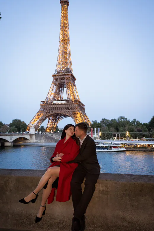 Photograph from the Proposal — Trocadéro session in Paris by Anna
