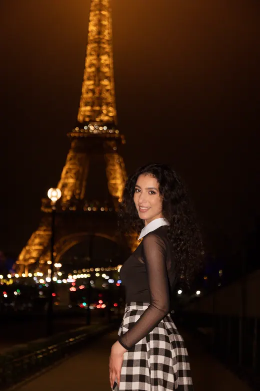 Photograph from the Proposal — roses at night session in Paris by Anna