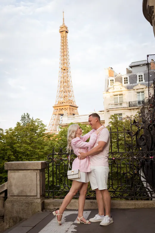 Photograph from the Proposal — the ring, blue hour session in Paris by Anna